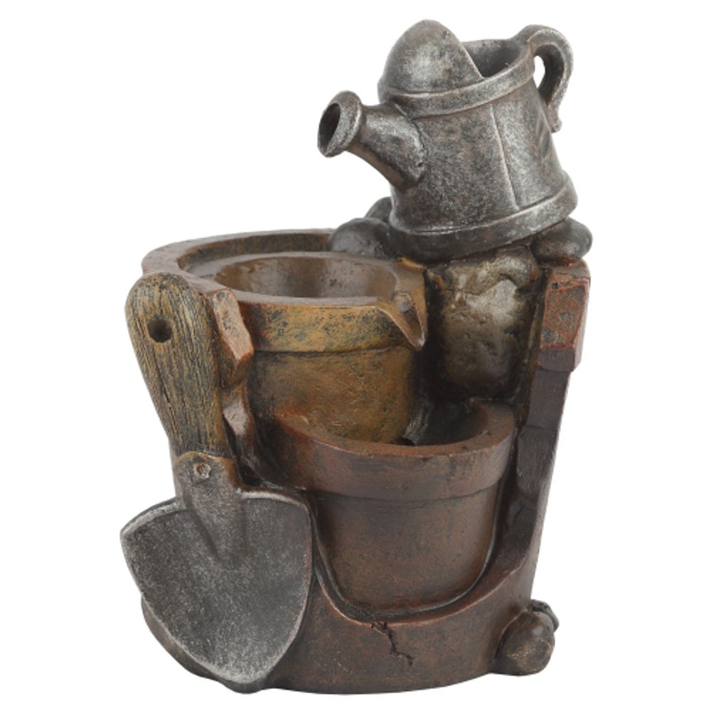 GА-02206 GREEN APPLE декоративный фонтан Дачные истории высота 21см (настольный) | Фонтаны Green Apple