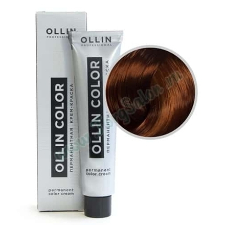 Крем краска для волос перманентная Ollin Color «Темно-русый медный» 6/4