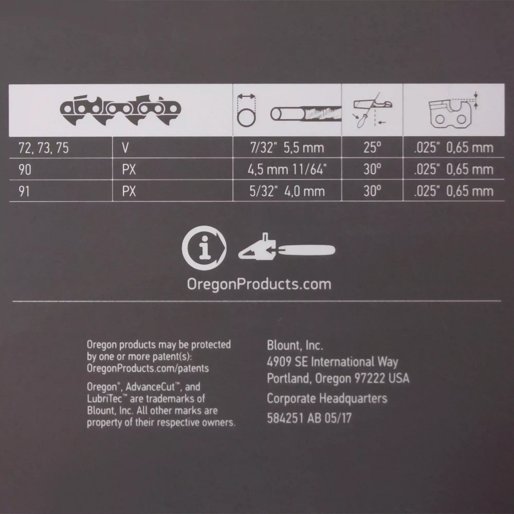 Пильная цепь Oregon Micro-Lite 90PX056E шаг 3/8"