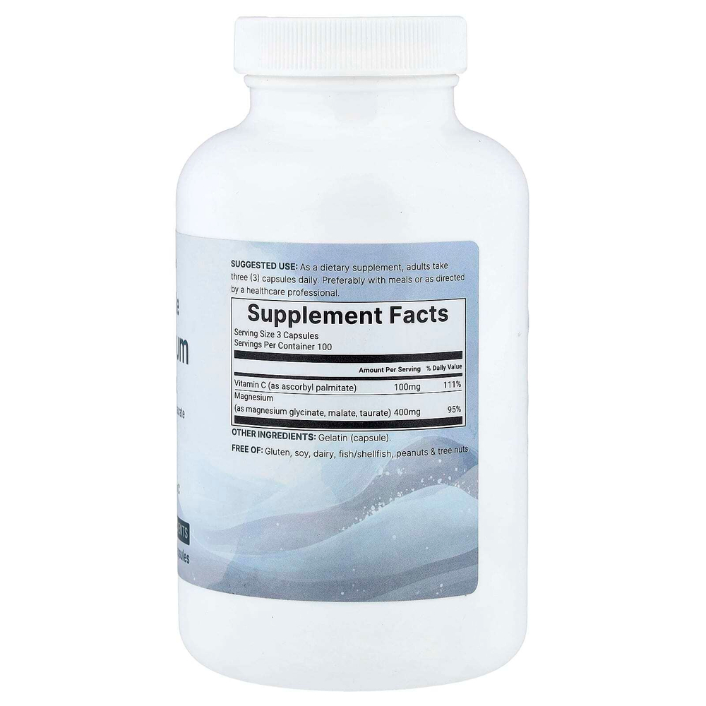 Micro Ingredients, тройной комплекс магния, 300 капсул (133 мг в 1 капсуле)