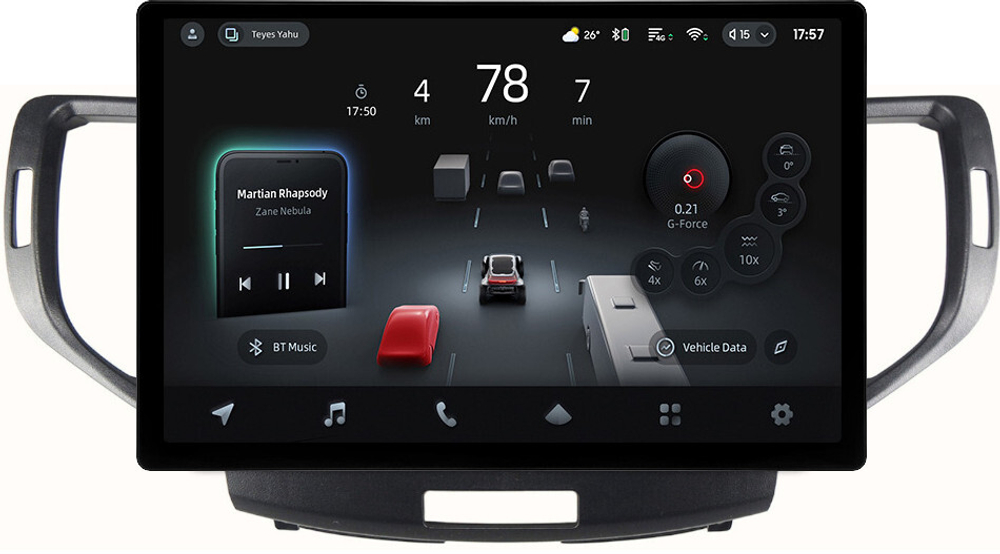 Магнитола для Honda Accord 8 2008-2012 - Teyes CC4-PRO монитор 13" 2K QLED на Android 13, Snapdragon 778G, 8+128, AI, CarPlay, DSP, 4G SIM-слот