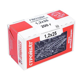Гвозди строительные 1,2x25 (0,2 кг)