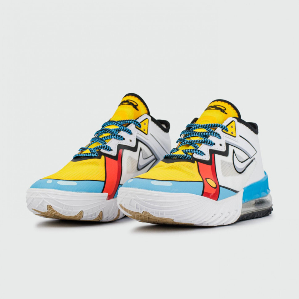 кроссовки Nike Lebron 18 Low White Blue