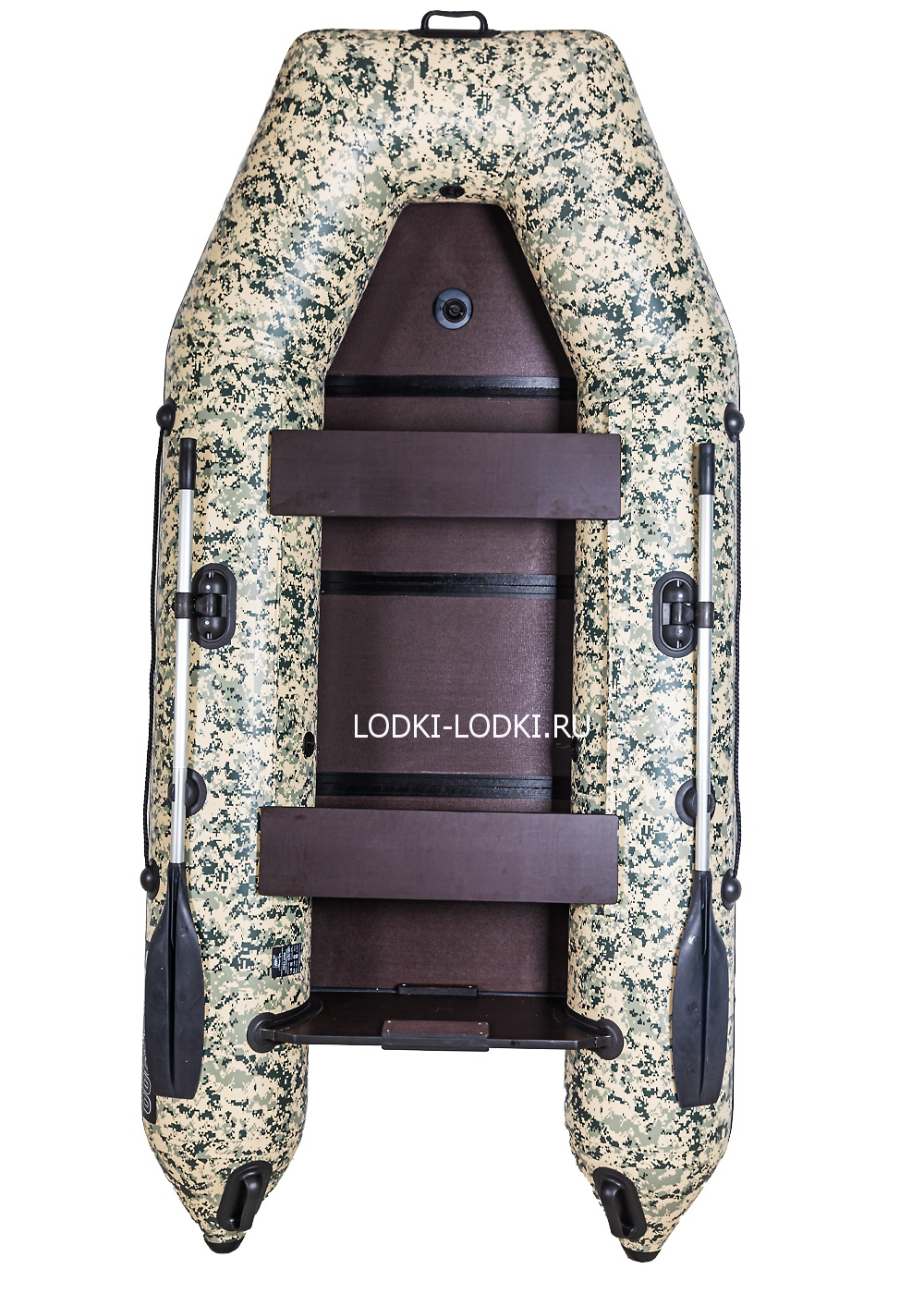 Аква-2900 СКК КАМУФЛЯЖ слань-книжка киль (лодка ПВХ под мотор)