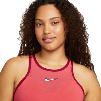 Женский топ теннисный Nike Court Dri-Fit Slam Top - красный