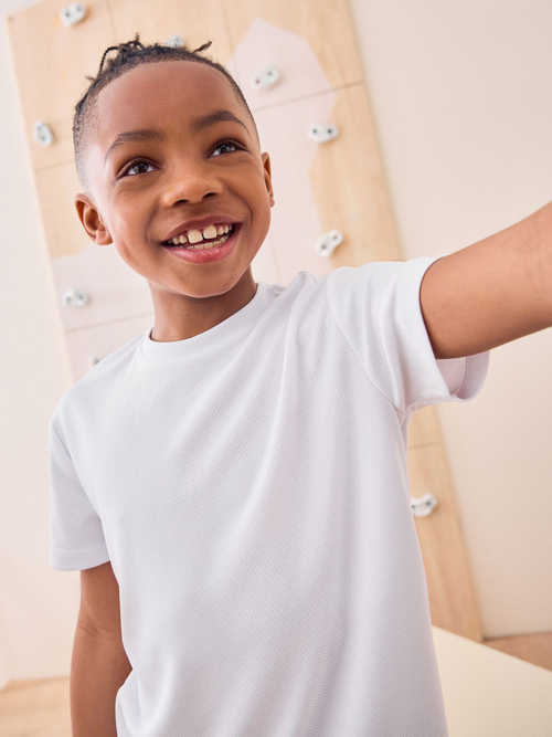 Футболка спортивная для мальчика Next D33-001, Белый