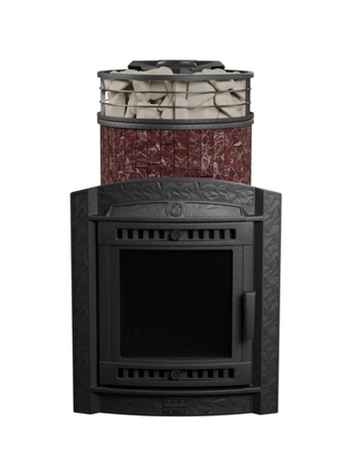 Печь банная «Атмосфера L» Россо Леванто ЛАМЕЛЬ+СЕТКА