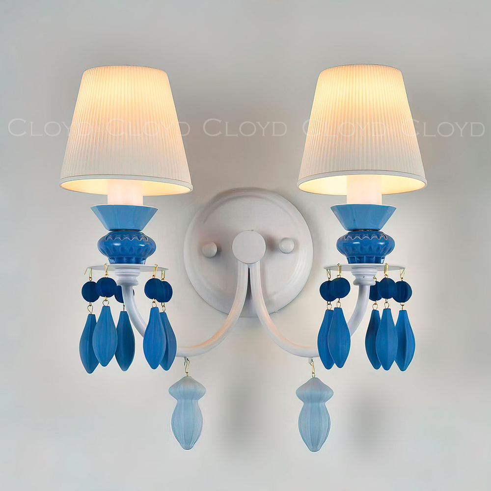 Бра Cloyd LOTTIE-D W2 - голубая керамика (арт.20413)