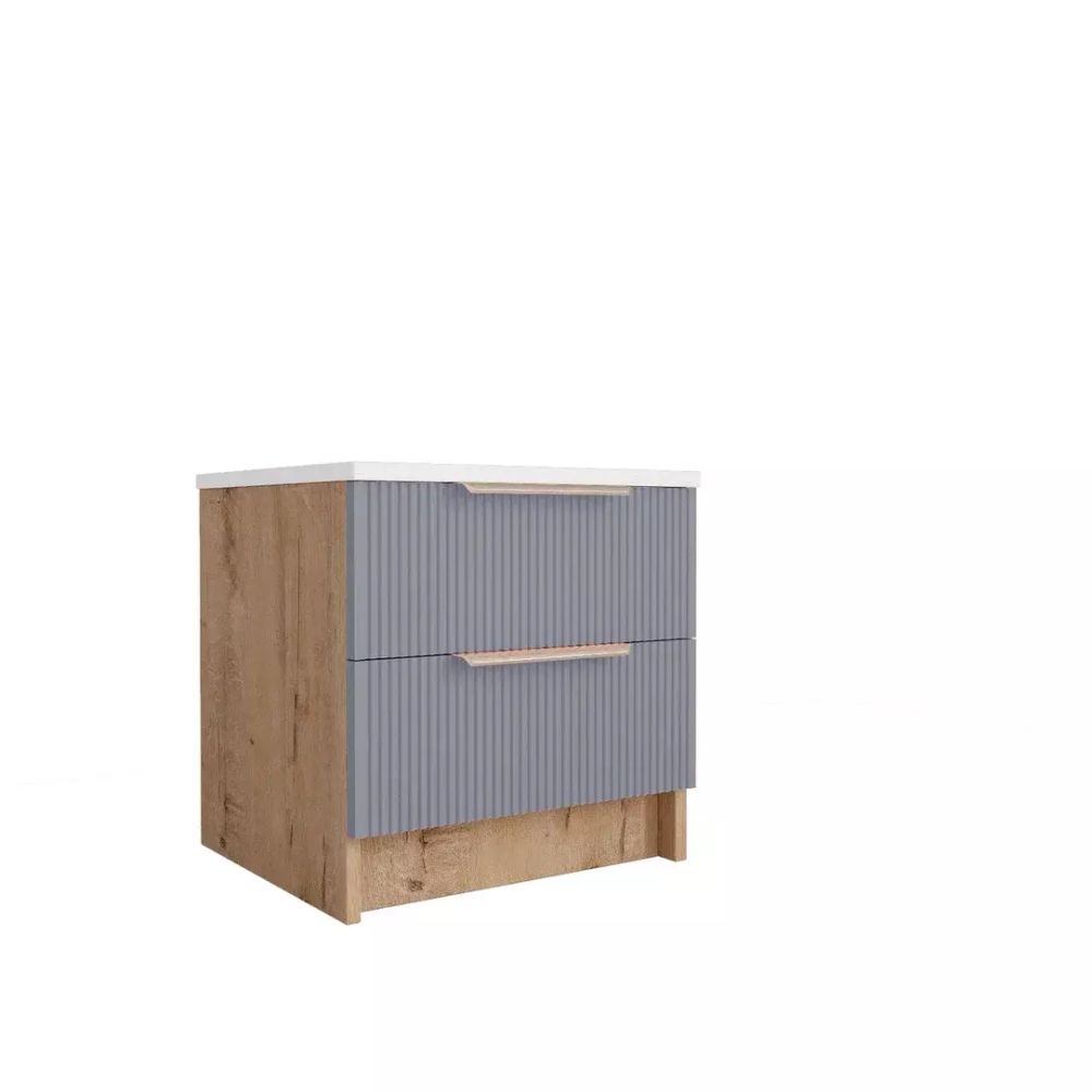 Тумба «Лавис» ТД 400.1 (дуб бунратти/белый софт), ЛДСП\МДФ, ДСВ Мебель