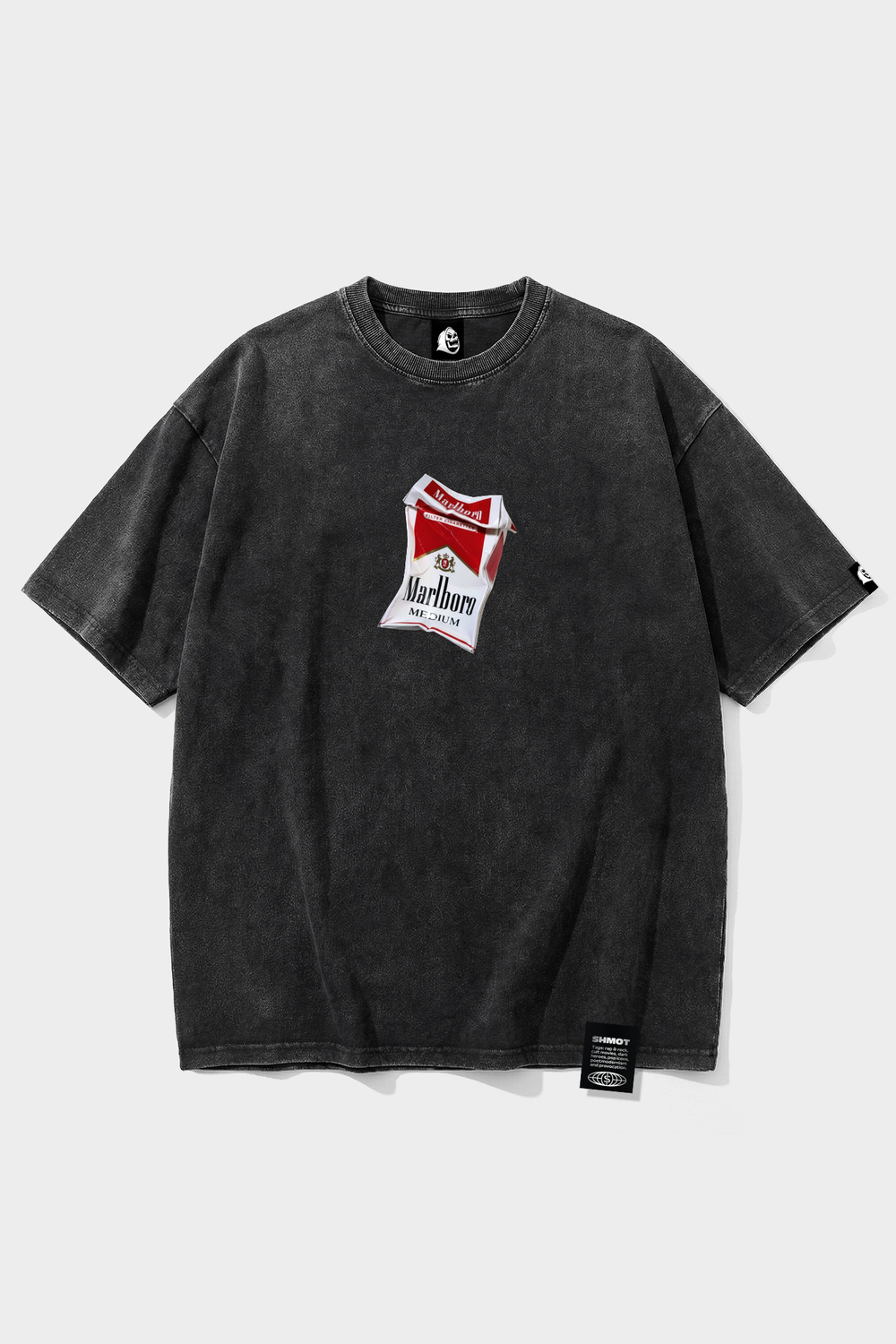 Футболка SHMOT "MARLBORO" GARMENT DYE Черный