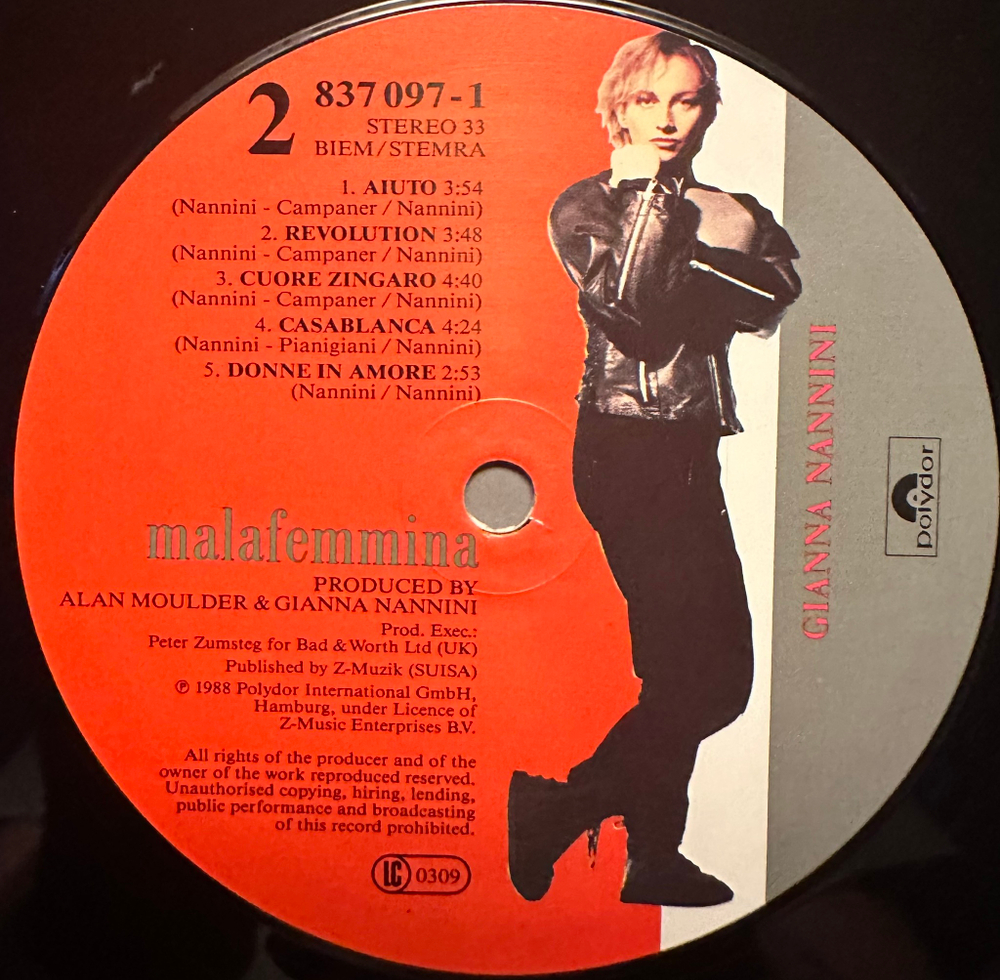 Gianna Nannini - Malafemmina (Германия 1988г.)
