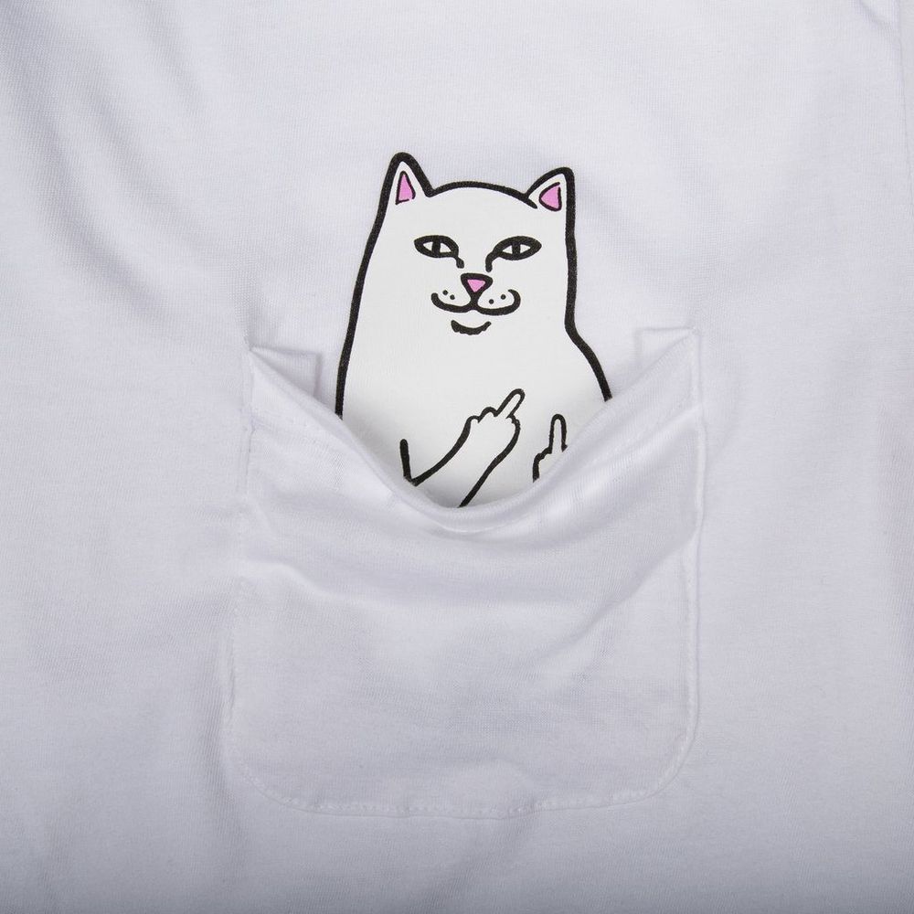 Футболка Ripndip SP24 Lord Nermal S/S Pocket Tee White