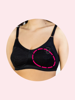 Бюстгальтер для фиксации экзопротеза молочной железы Valeria ЛФ черный, 75