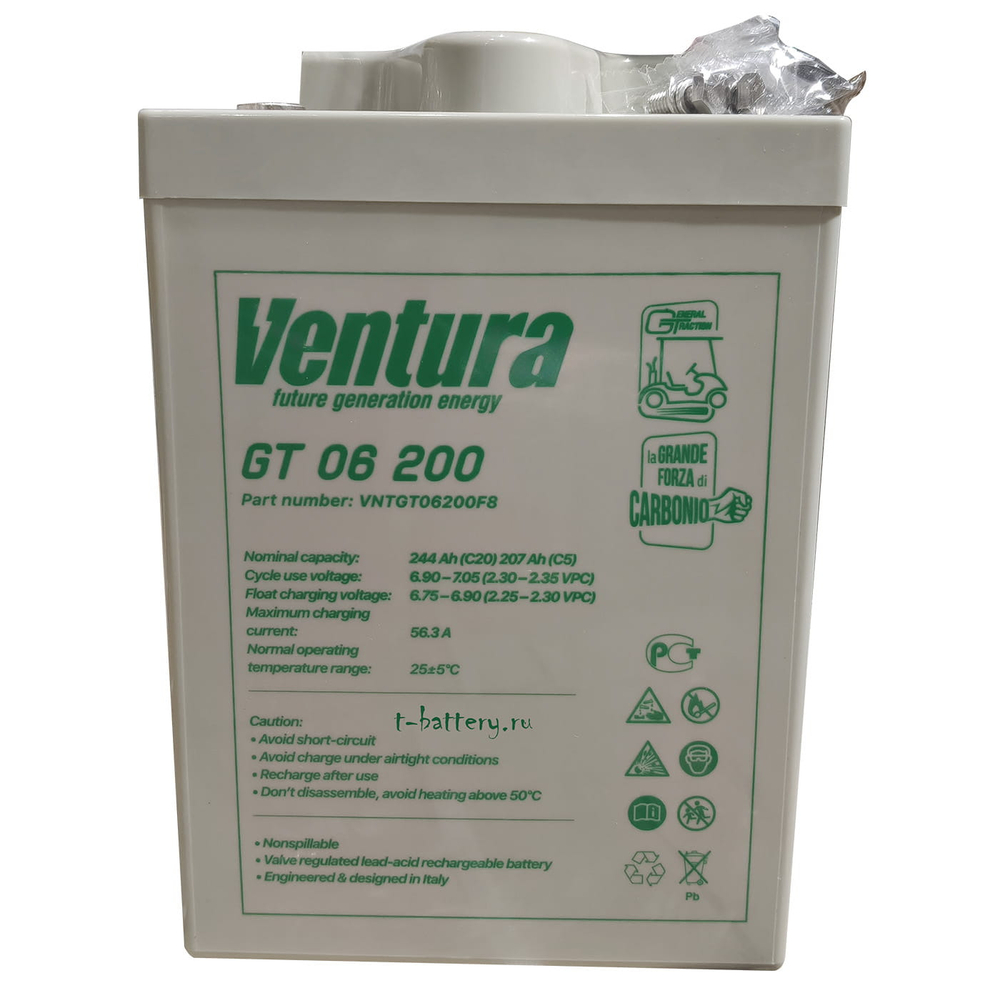Тяговая аккумуляторная батарея Ventura GT 06 200 A