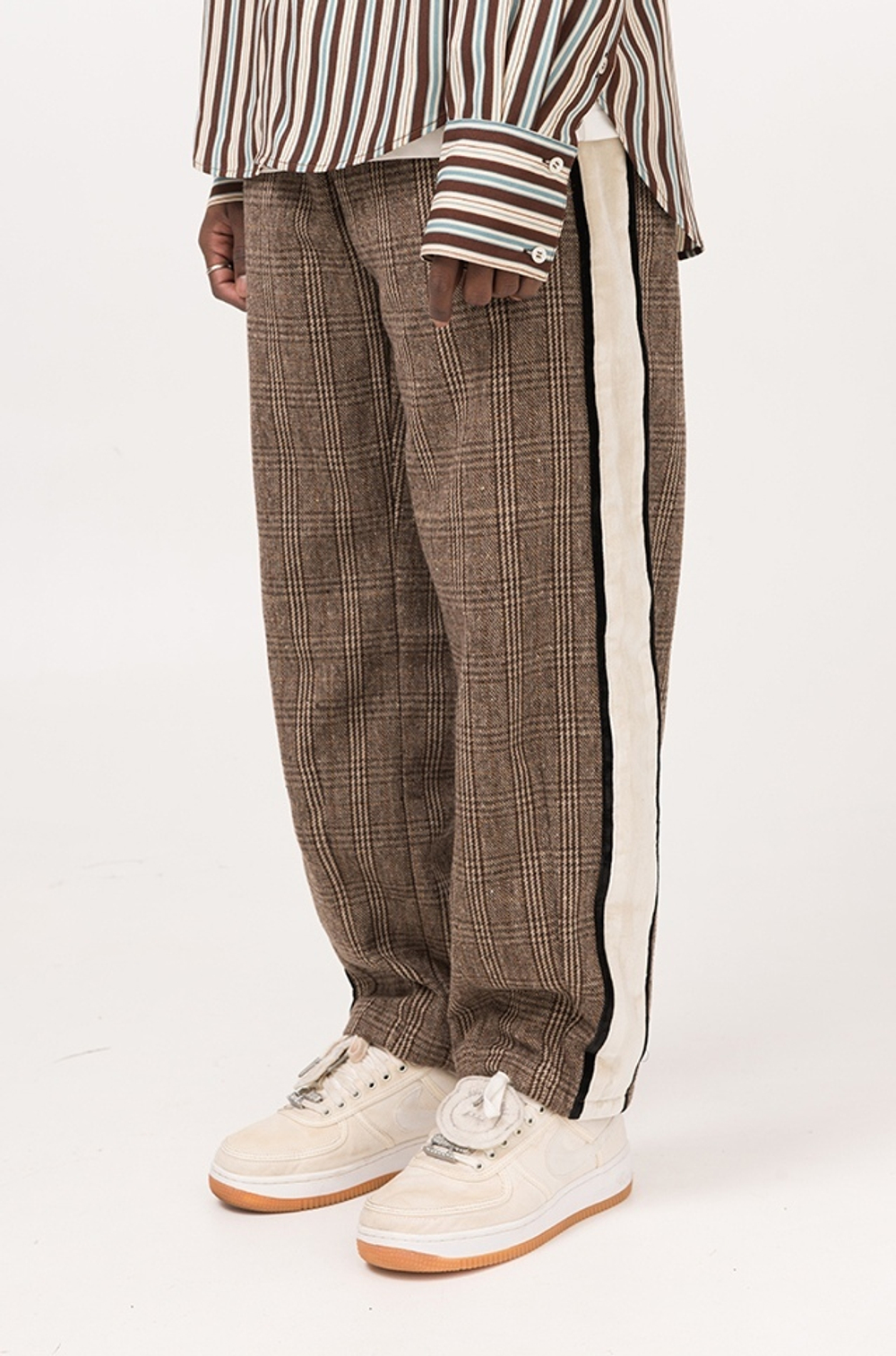 Брюки ER "Plaid Pattern" Suit Pants with Line