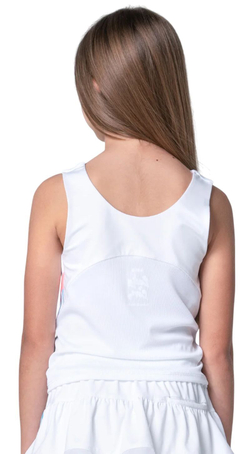 Футболка для девочки Lucky in Love Girls Linen Nouveau Tank - white