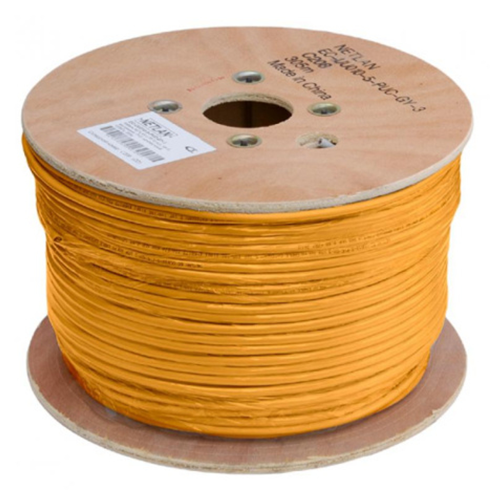 Кабель витая пара U/UTP 5e кат. 25 пар Netlan EC-UU025-5-LSZH-OR-3