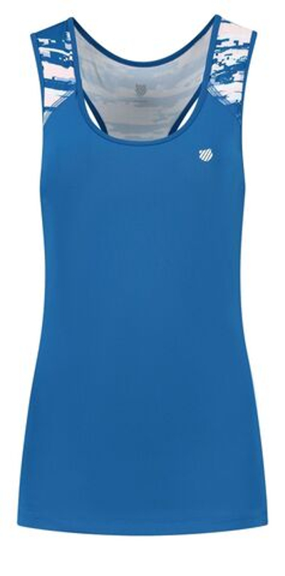 Женский топ теннисный K-Swiss Tac Hypercourt Advantage Tank 2 - clas blue/print
