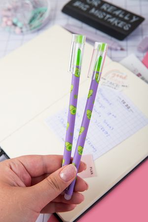 Ручка гелевая стираемая "Авокадо" синяя, 0,5мм