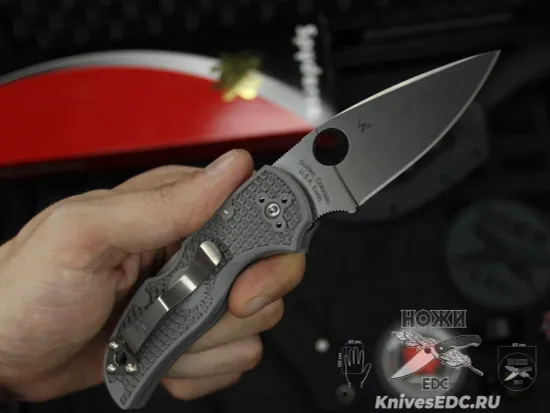 Нож складной Spyderco Native 5 Lightweight 41PGY5 c клинком из стали Maxamet, рукоять FRN