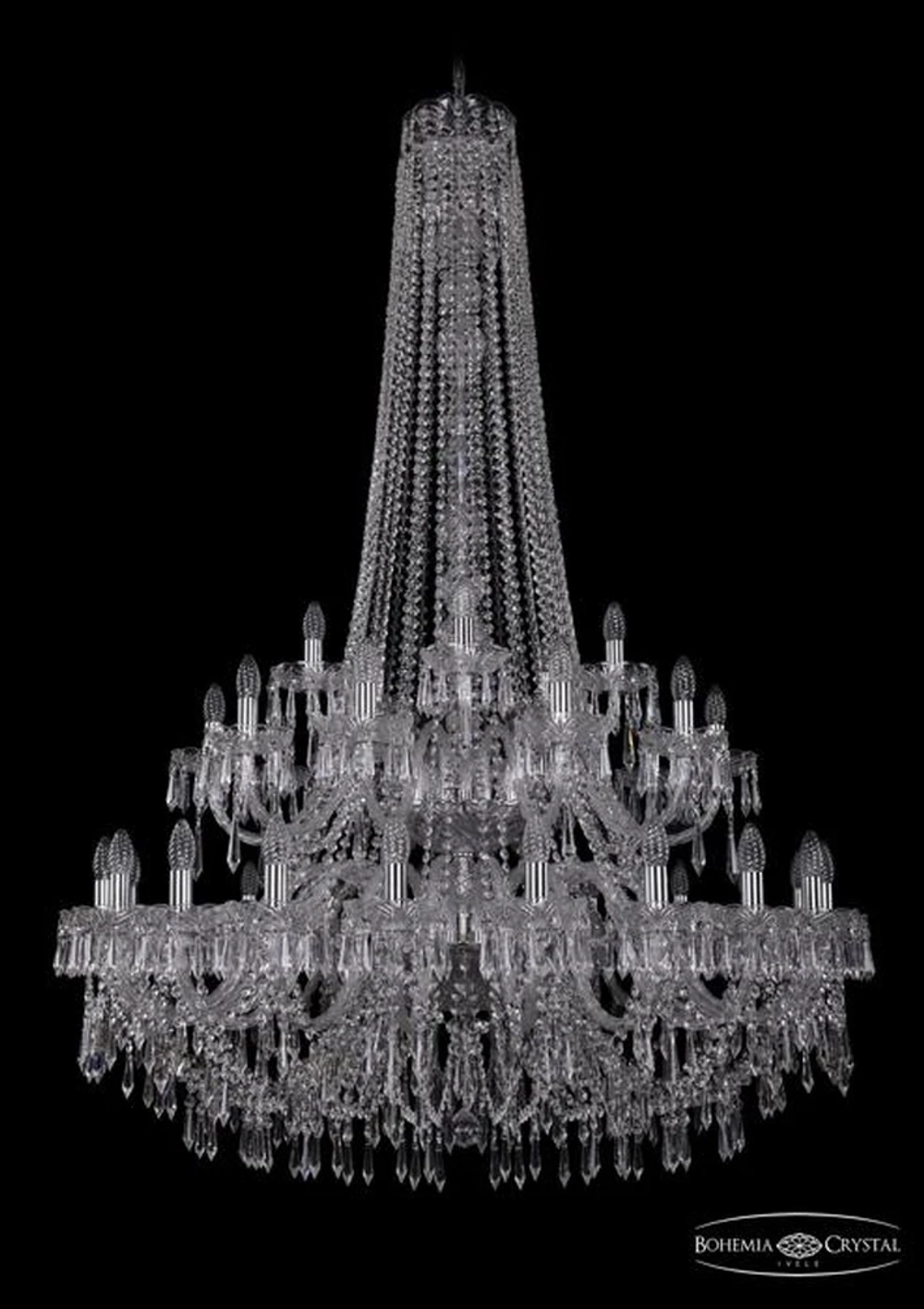 Подвесная люстра Bohemia Ivele 1403/20+10+5/400/h-164/2d/Ni