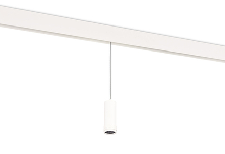 Светодиодный светильник Pratica для SPACE Track system 10Вт,  D60xH1350 мм,  732Лм,  15-50°,  3000К,  диммируемый 0-10В Ra >90,  белый