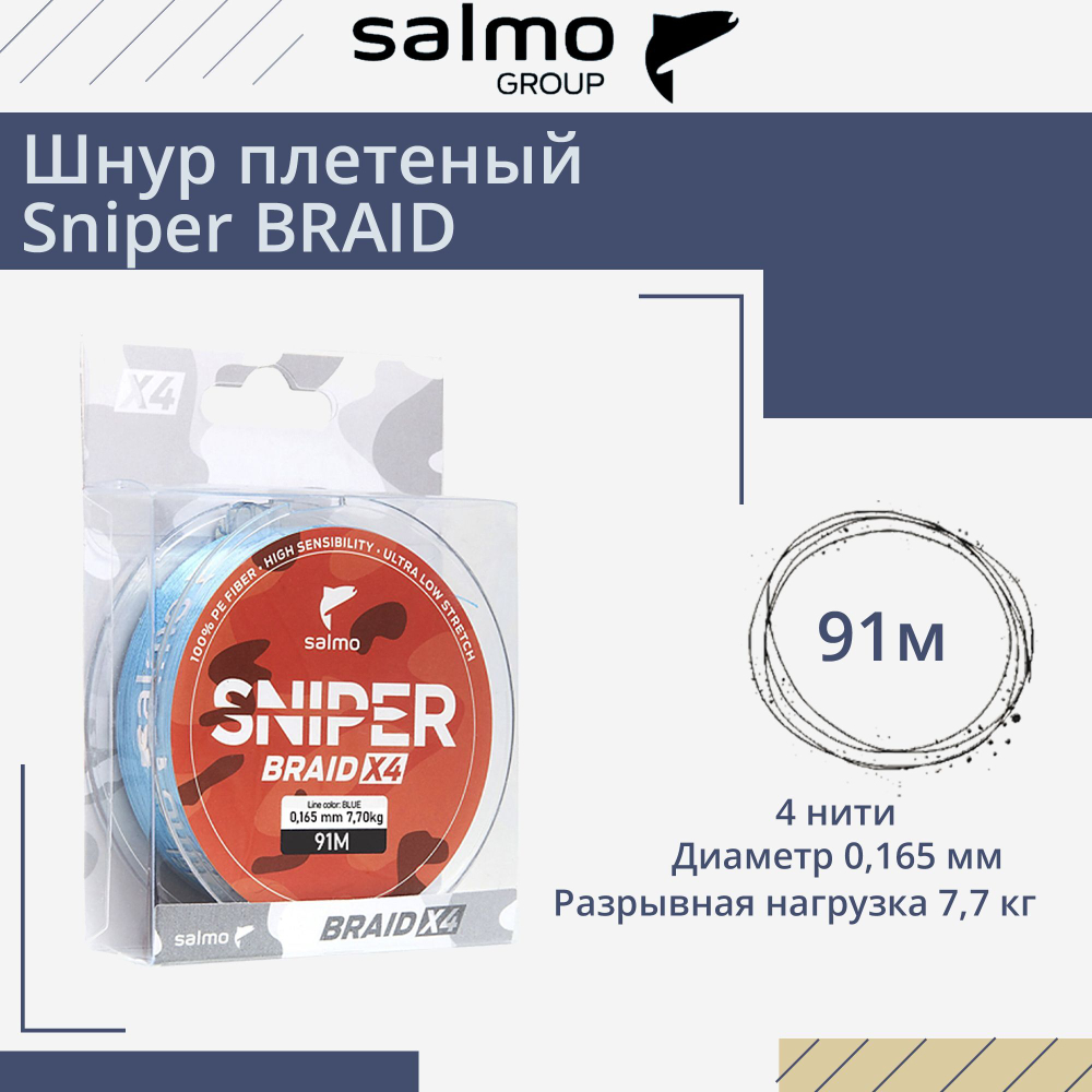 Плетеный шнур BRAID Blue 091/023