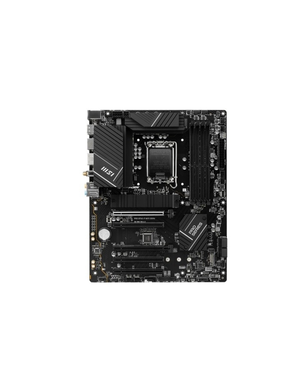 MSI PRO B760-P WIFI DDR4 (B760, LGA1700, 4DDR4, 5PCI-Ex16, 3M.2, 4SATA3.0, 3USB3.2 Gen2, 3USB3.2 , Gen1)