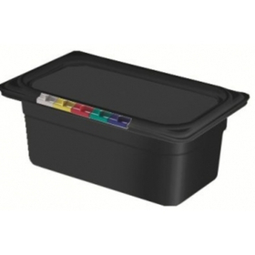 Гастроемкость из полипропилена без крышки GN 1/4 265х162х100 мм черная (43256)