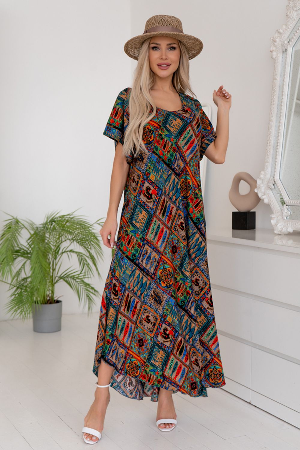 Платье Магия лета (абстракция) Р11-867/5 Nikol