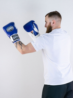Перчатки боксерские LEADERS LS 2 BL/WH (сине-белые)
