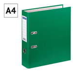 Папка-регистратор OfficeSpace, 70мм, бумвинил, с карманом на корешке, зеленая