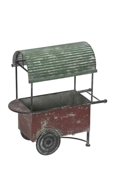 Кашпо декоративное "Тележка" 31,5x14xH33см