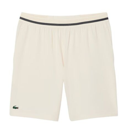 Мужские теннисные шорты Lacoste Tennis X Novak Djokovic - ecru/navy blue