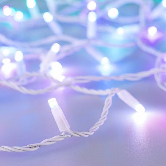 Уличная светодиодная гирлянда Ardecoled нить 230V разноцветная ARD-String-Classic-10000-White-95Led-Live RGBW-DMX 031745