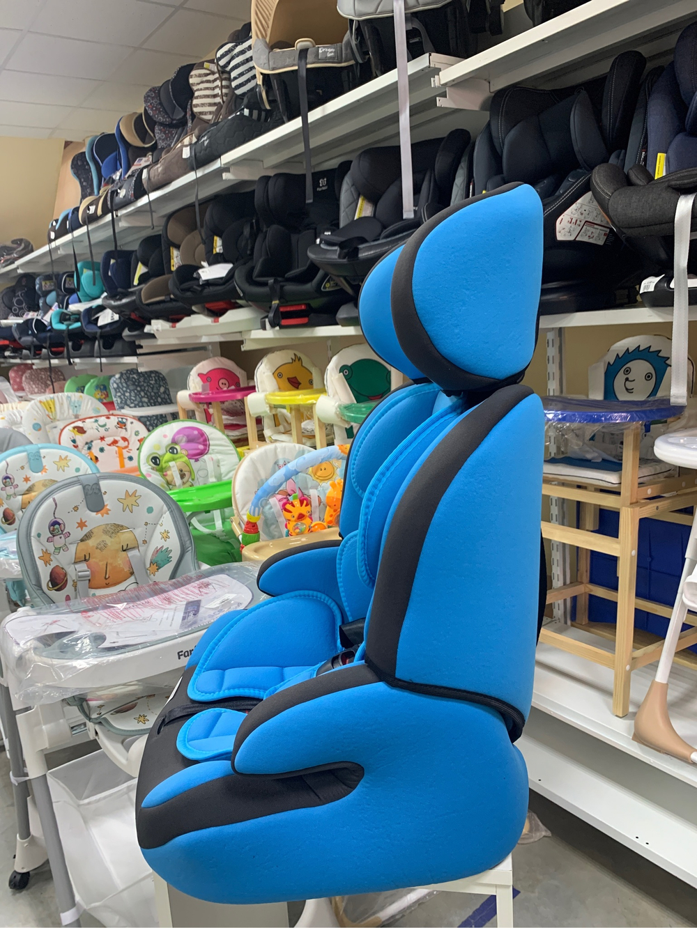 Автокресло LB 515 RF (Teddy Bear) ПК (09. BLUE+GREY)