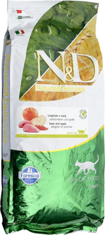 Корм для кошек сухой 10 кг Farmina N&D Cat, беззерновой, с кабаном и яблоком