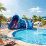 Горка для аквапарка к бассейну «Небесный Кит», 8,5×8,5×8 м