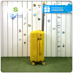 Маленький чемодан Mironpan Model 74, Желтый, S с расширителем