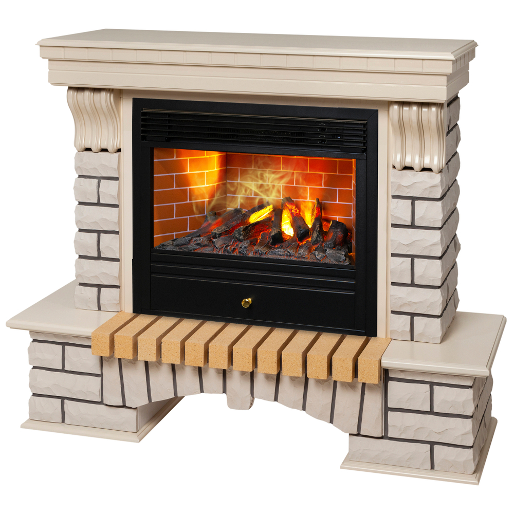 Каминокомплект Real Flame Country 26 WT с очагом 3D Novara