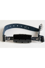 Кляп - трензель на кожаном ремешке "Theatre" (Цвет: черный)