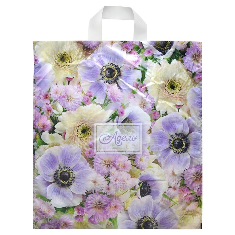 Пакет петлевая ручка Россия 38*42 см 40 мкм ПНД Адель 1 шт/уп 500 шт/кор