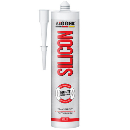 Силикон «ZIGGER» MULTIFUNCTION, прозрачный, 280 мл, 24 шт