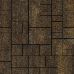 Тротуарная плитка МЮНХЕН - Листопад гранит Мокко, комплект из 4 видов плит