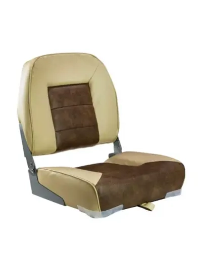 Кресло MR мягкое складн., винил (песочный/корич) 75121SB-MR