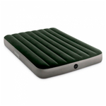 Двуспальный надувной матрас Intex Single-High Airbed (Queen), 152х203х25 см, со встроенным насосом от батареек