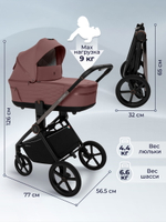 Коляска 3 в 1 Sweet Baby SBL Elegante Therma + автокресло Premier Grey Mokka