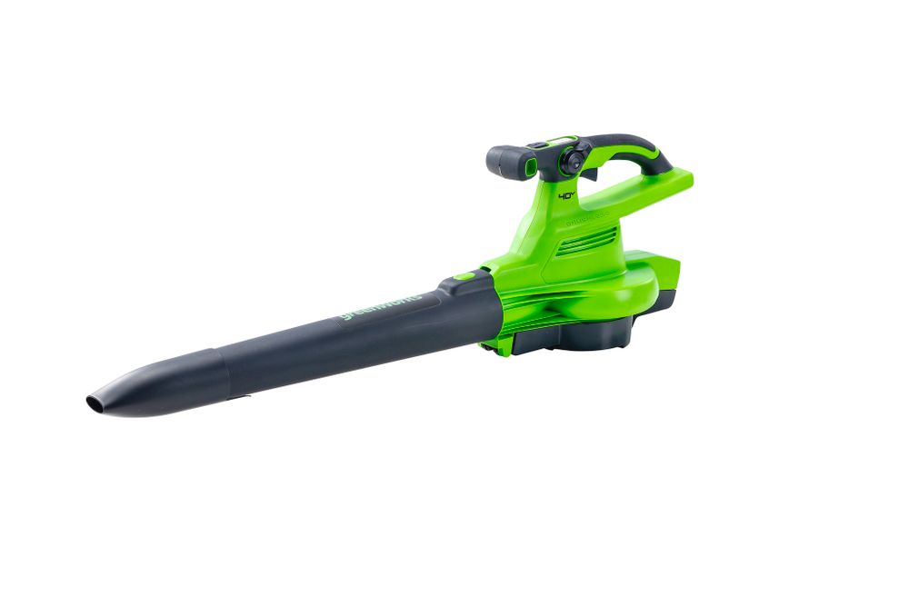 Аккумуляторный воздуходув пылесос Greenworks GD40BV, 2406907,40v, без АКБ и ЗУ