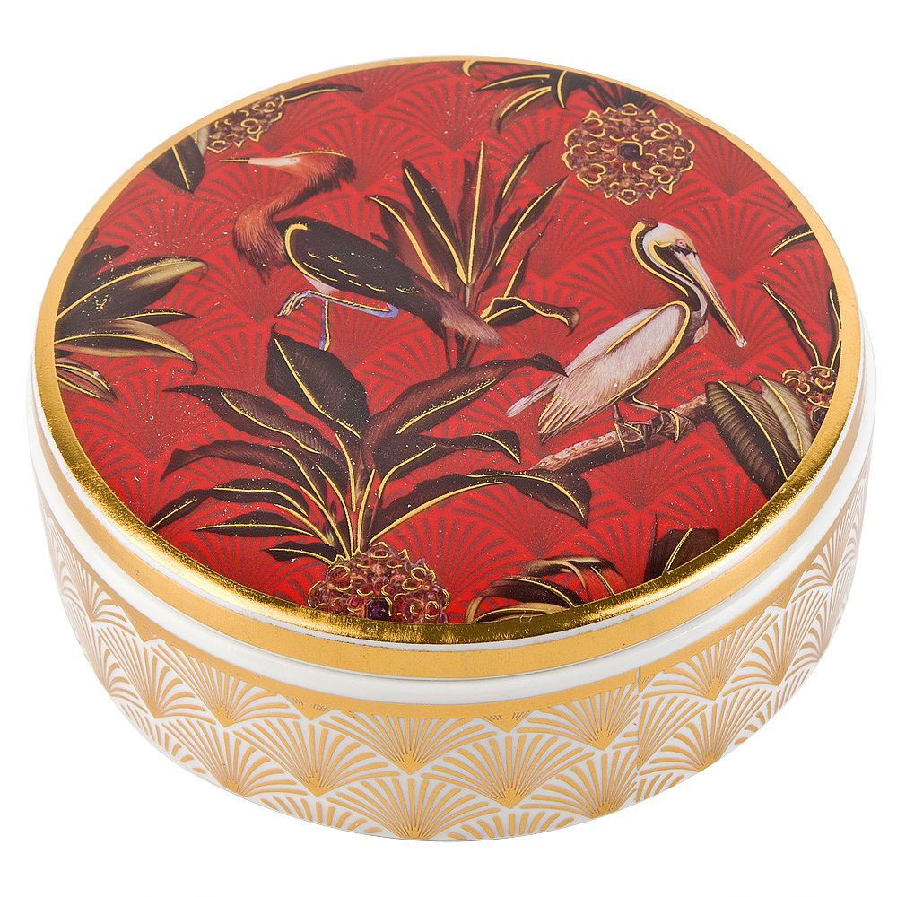 Шкатулка декоративная "Casablanca"12*4 (фарфор) (подарочная упаковка)