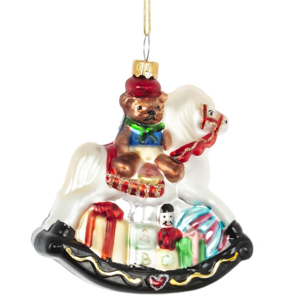 GAEM Украшение новогоднее "Лошадка-качалка", L9 W3,5 H10 см